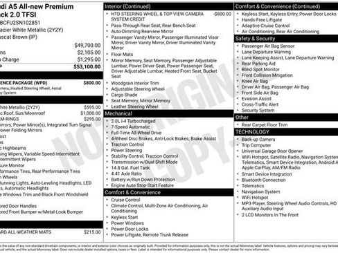 Certified 2025 Audi A5 2.0T Premium w/ Convenience Package AWD/4WD image 27