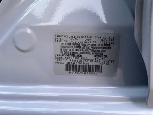 New 2025 Nissan Versa SV w/ Trunk Package image 38