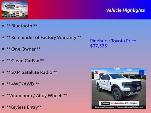 Used 2025 Ford Ranger XLT w/ Equipment Group 301A High AWD/4WD image 16