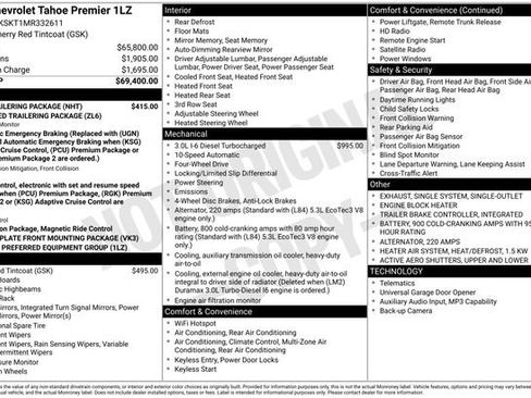 Used 2021 Chevrolet Tahoe Premier w/ Max Trailering Package AWD/4WD image 36