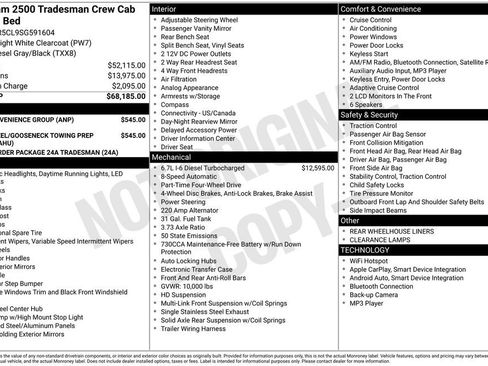 New 2025 RAM 2500 Tradesman w/ Bed Convenience Group AWD/4WD image 6