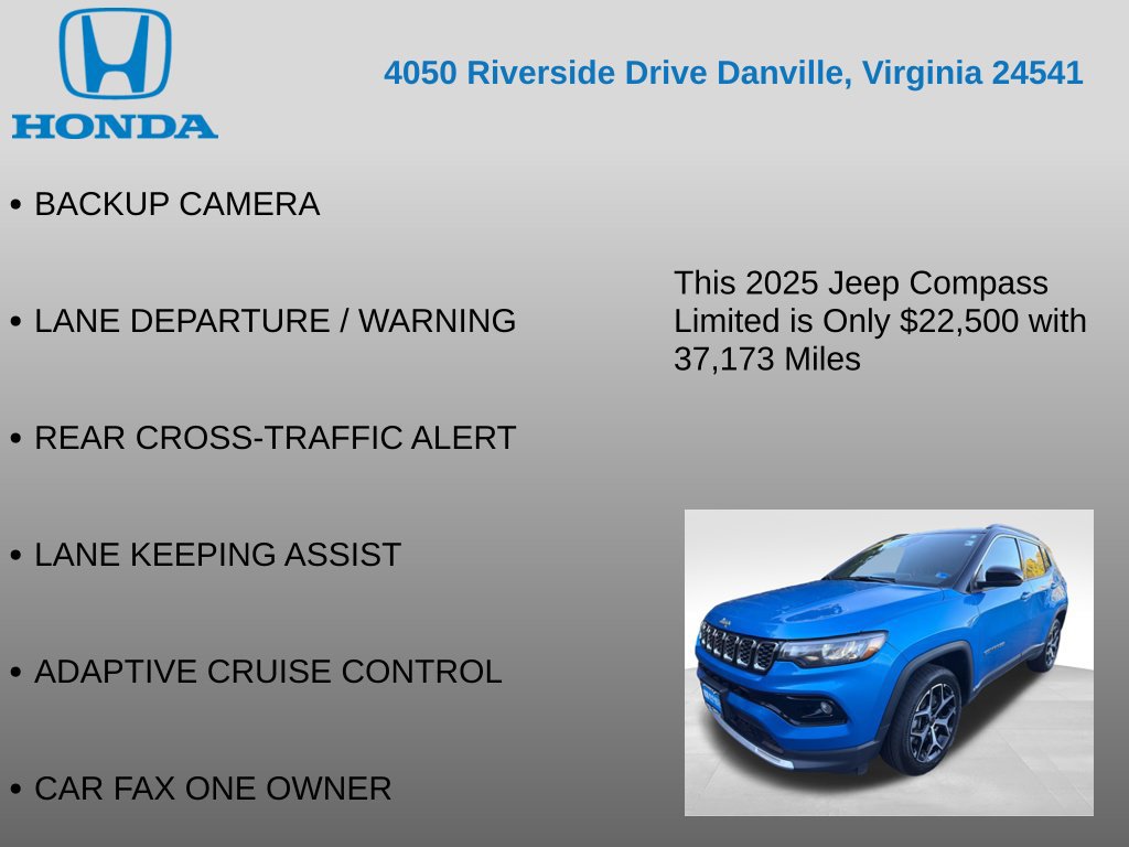 Used 2025 Jeep Compass Limited AWD/4WD image 12