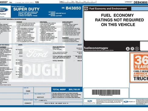 Used 2013 Ford F350 Lariat w/ Lariat Ultimate Pkg image 36