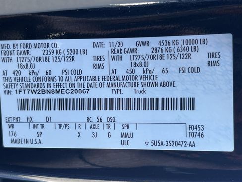 Used 2021 Ford F250 King Ranch w/ King Ranch Ultimate Package AWD/4WD image 33