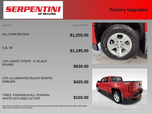 Used 2017 Chevrolet Silverado 1500 LT w/ All Star Edition AWD/4WD image 6