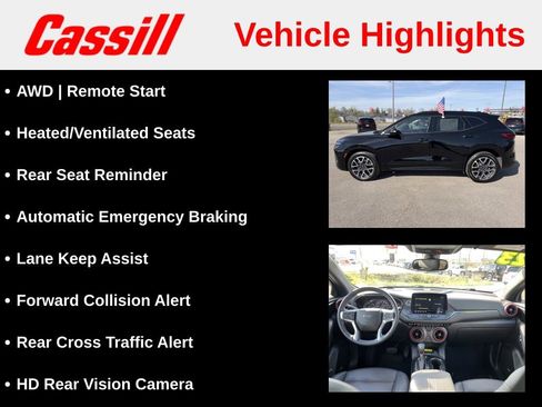 Used 2023 Chevrolet Blazer RS w/ Enhanced Convenience Package AWD/4WD image 7
