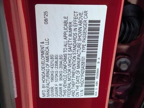 New 2025 Honda Accord SE image 19