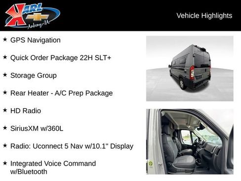 Used 2025 RAM ProMaster 1500 w/ Quick Order Package 22H SLT+ FWD image 2