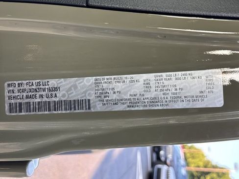 New 2026 Jeep Wrangler Unlimited Sport AWD/4WD image 30
