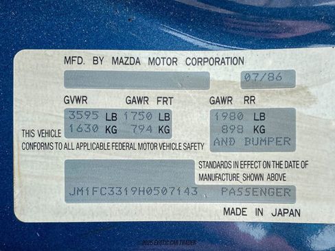 Used 1987 MAZDA RX-7 GXL image 96