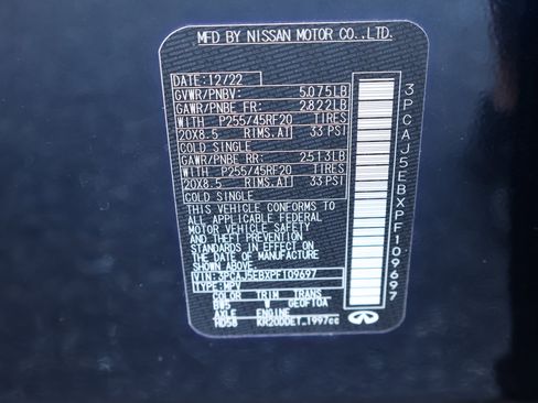 Certified 2023 INFINITI QX50 Sensory image 31