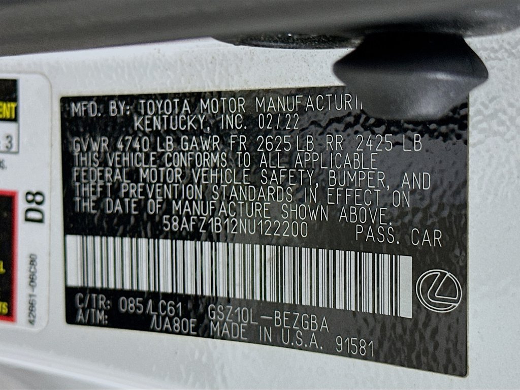 Used 2022 Lexus ES 350 Ultra Luxury w/ Accessory Package 2 FWD image 33