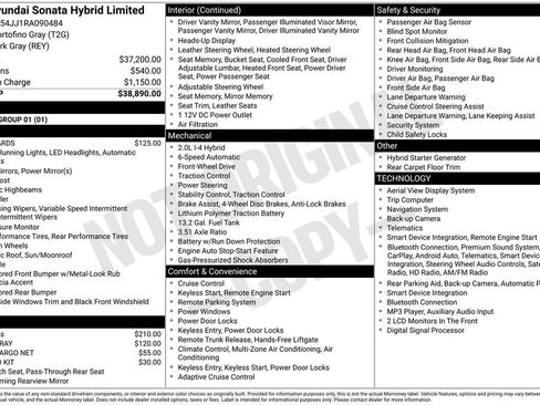 Used 2024 Hyundai Sonata Limited FWD image 17