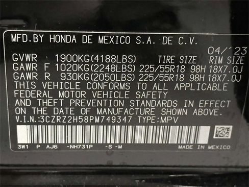 Certified 2023 Honda HR-V Sport image 31