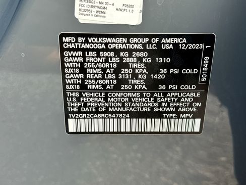 Used 2024 Volkswagen Atlas Peak Edition SEL AWD/4WD image 43