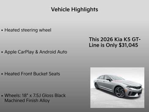 New 2026 Kia K5 GT-Line image 10