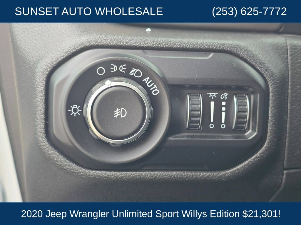 Used 2020 Jeep Wrangler Unlimited Sport AWD/4WD image 37