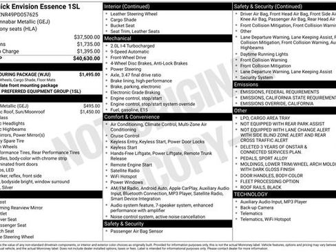 Used 2023 Buick Envision Essence w/ Sport Touring Package image 6