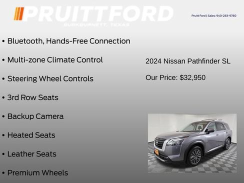 Used 2024 Nissan Pathfinder SL w/ SL Premium Package FWD image 13