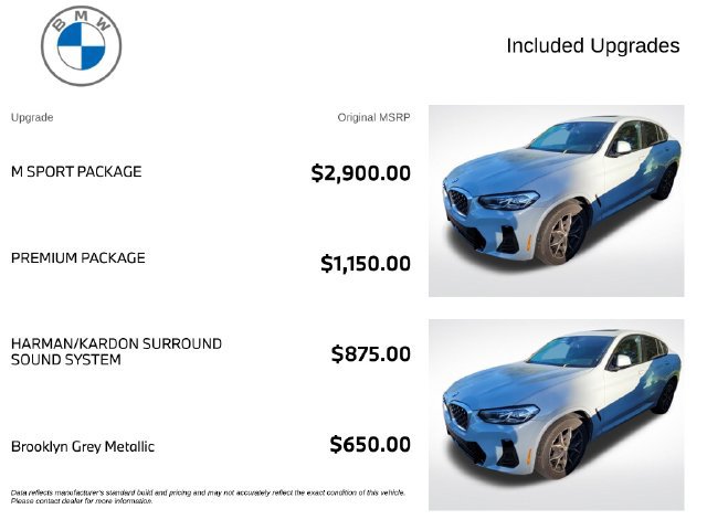 Certified 2023 BMW X4 xDrive30i w/ M Sport Package AWD/4WD image 3