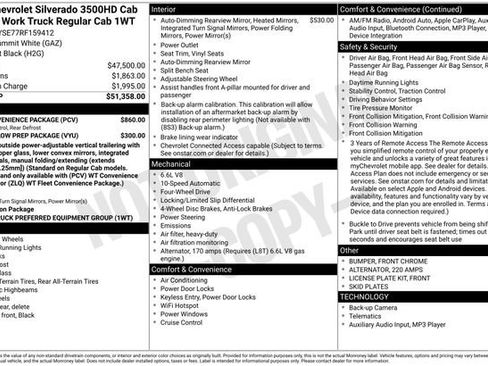 Used 2024 Chevrolet Silverado 3500 W/T w/ WT Convenience Package image 34