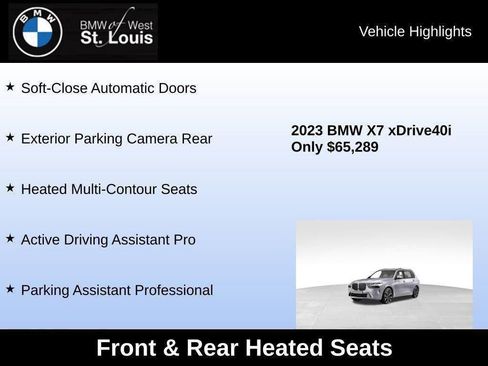 Used 2023 BMW X7 xDrive40i w/ Premium Package image 78