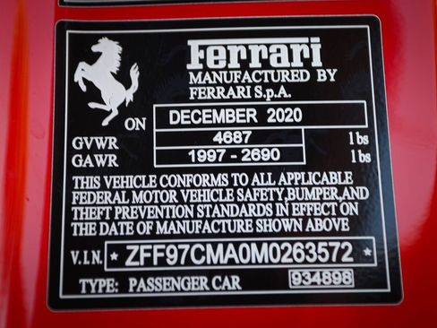 Certified 2021 Ferrari 812 GTS RWD image 63
