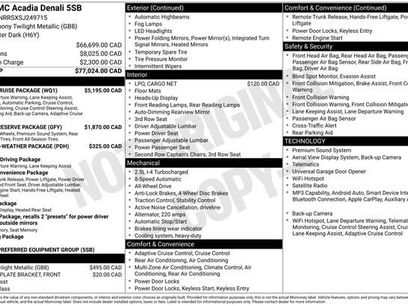 Used 2025 GMC Acadia Denali w/ Super Cruise Package