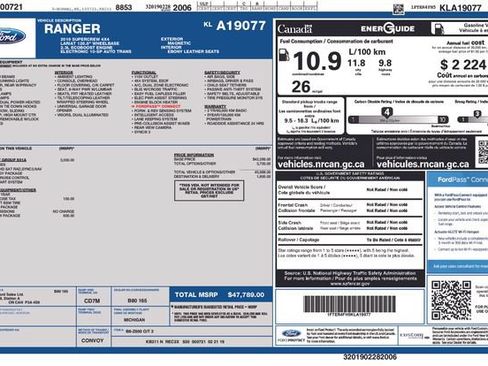 Used 2019 Ford Ranger Lariat w/ Equipment Group 501A Mid AWD/4WD image 5