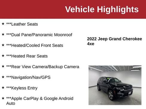 Used 2022 Jeep Grand Cherokee Limited 4xe w/ Luxury Tech Group II AWD/4WD image 10