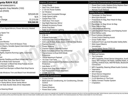 Used 2021 Toyota RAV4 XLE image 22