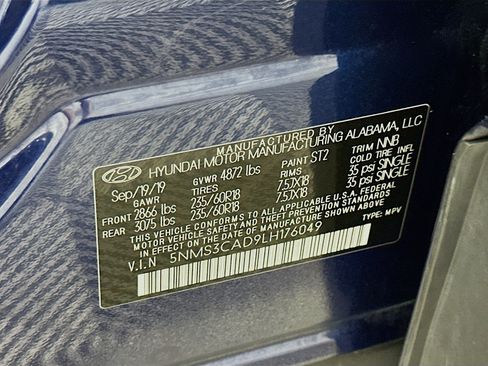 Used 2020 Hyundai Santa Fe SEL w/ Convenience Package AWD/4WD image 12
