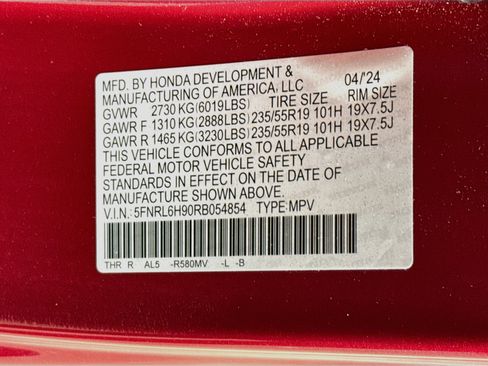 Certified 2024 Honda Odyssey Elite image 42