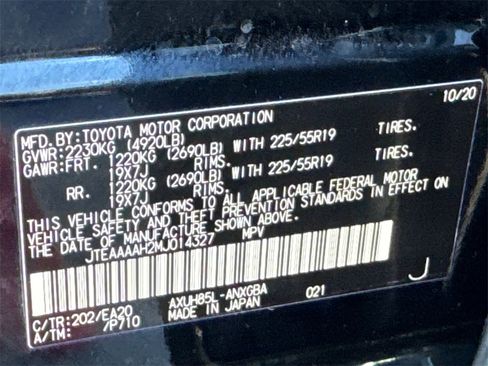 Used 2021 Toyota Venza XLE w/ Softex Package image 31