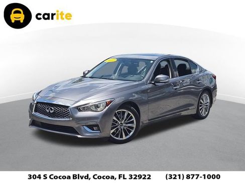 Used 2022 INFINITI Q50 Luxe w/ Cargo Package RWD image 1