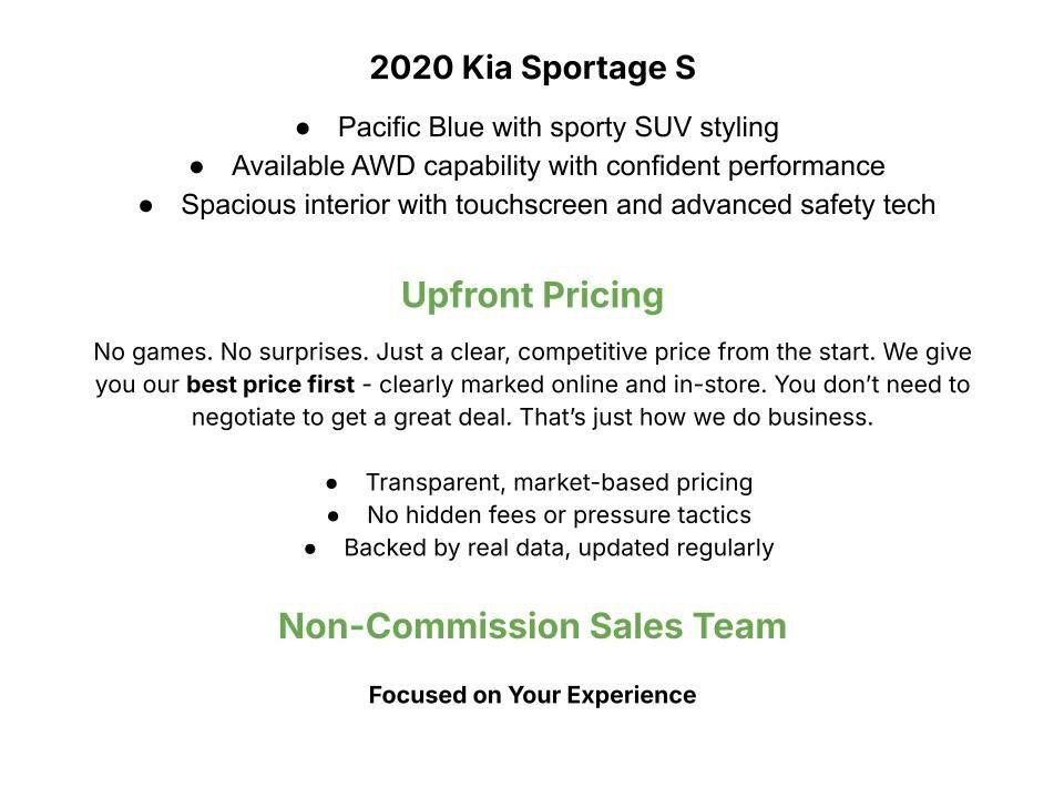 Used 2020 Kia Sportage S w/ S Premium Package FWD image 3