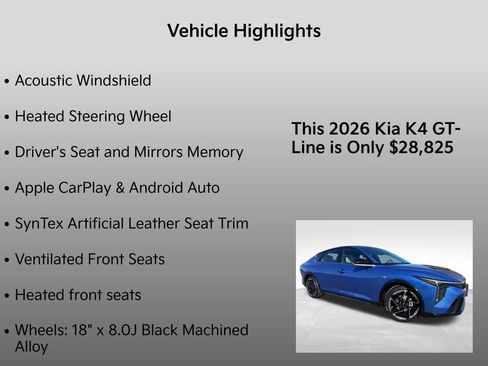 New 2026 Kia K4 GT-Line FWD image 37