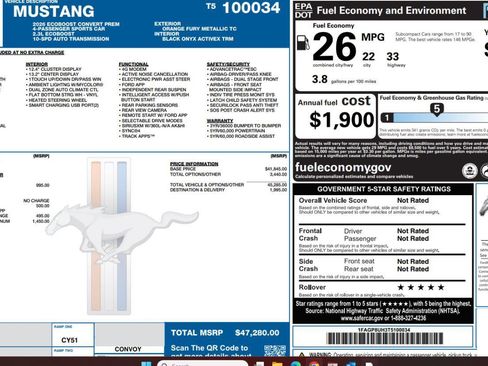 Used 2026 Ford Mustang Premium w/ Anti-Theft Package image 4