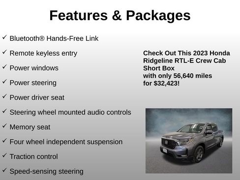 Certified 2023 Honda Ridgeline RTL-E image 12