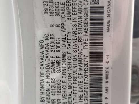 Certified 2023 Honda Civic EX image 29