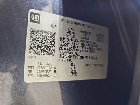 Certified 2024 Chevrolet Suburban RST w/ Luxury Package image 48