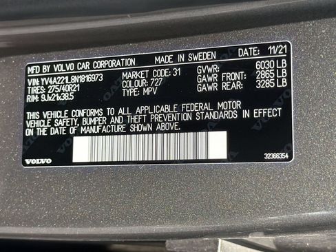 Used 2022 Volvo XC90 T6 Inscription w/ Lounge Package AWD/4WD image 24