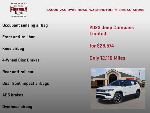 Used 2023 Jeep Compass Limited AWD/4WD image 15