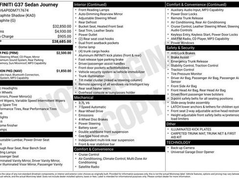 Used 2013 INFINITI G37 Journey w/ Premium Pkg RWD image 4