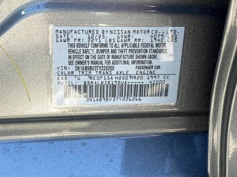 Certified 2026 Nissan Sentra S w/ Floor Mat Package FWD image 35