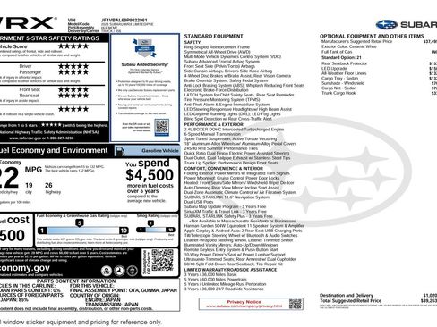 Used 2023 Subaru WRX Limited image 2