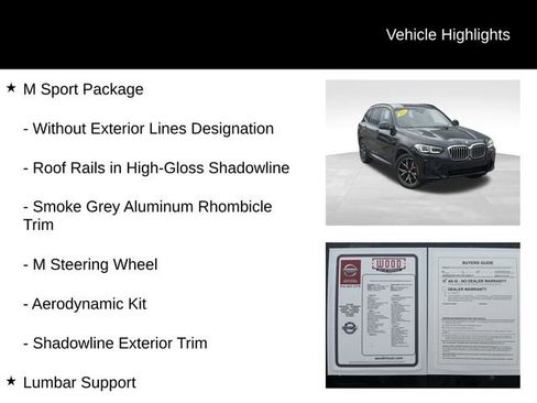 Used 2022 BMW X3 xDrive30i w/ M Sport Package image 12