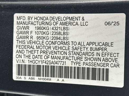Used 2025 Honda Accord SE image 12