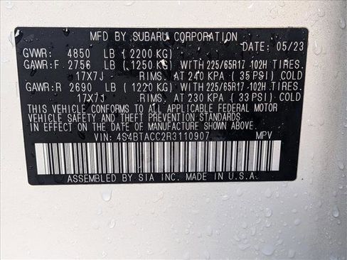 Certified 2024 Subaru Outback Premium image 23