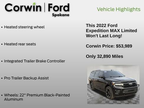 Used 2022 Ford Expedition Max Limited image 37
